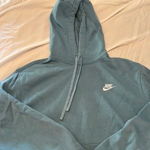 Nike hoodie, medium, dark teal (beautiful color)